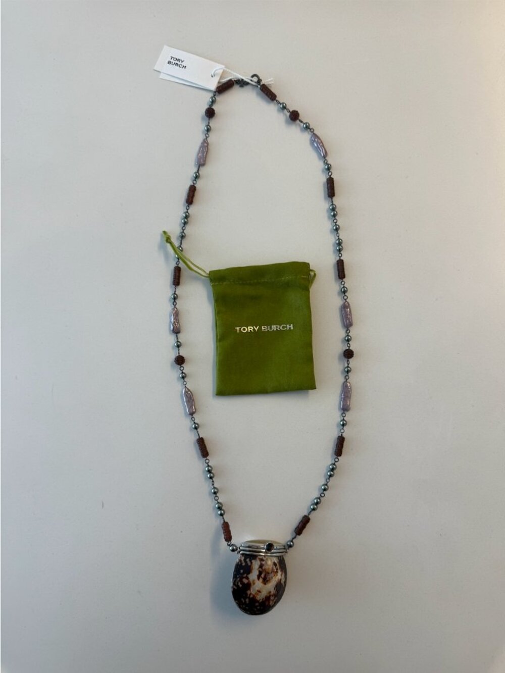Tory Burch Runway Shell Necklace (brand new with tags)